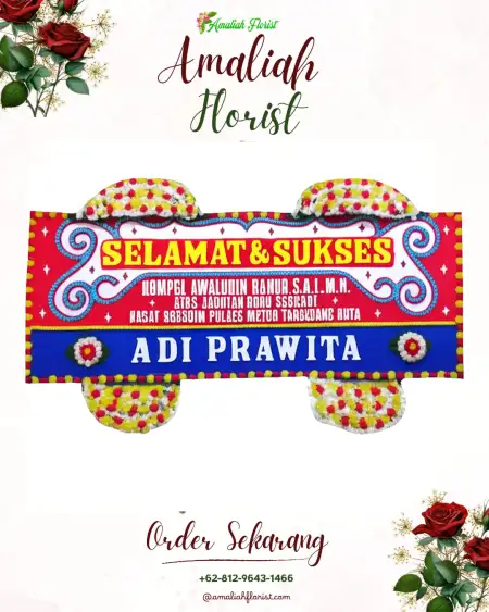 Papan Bunga Ucapan Selamat Dajan Peken